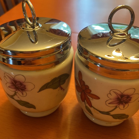 4 porcelain Royal Worcester Egg Coddlers